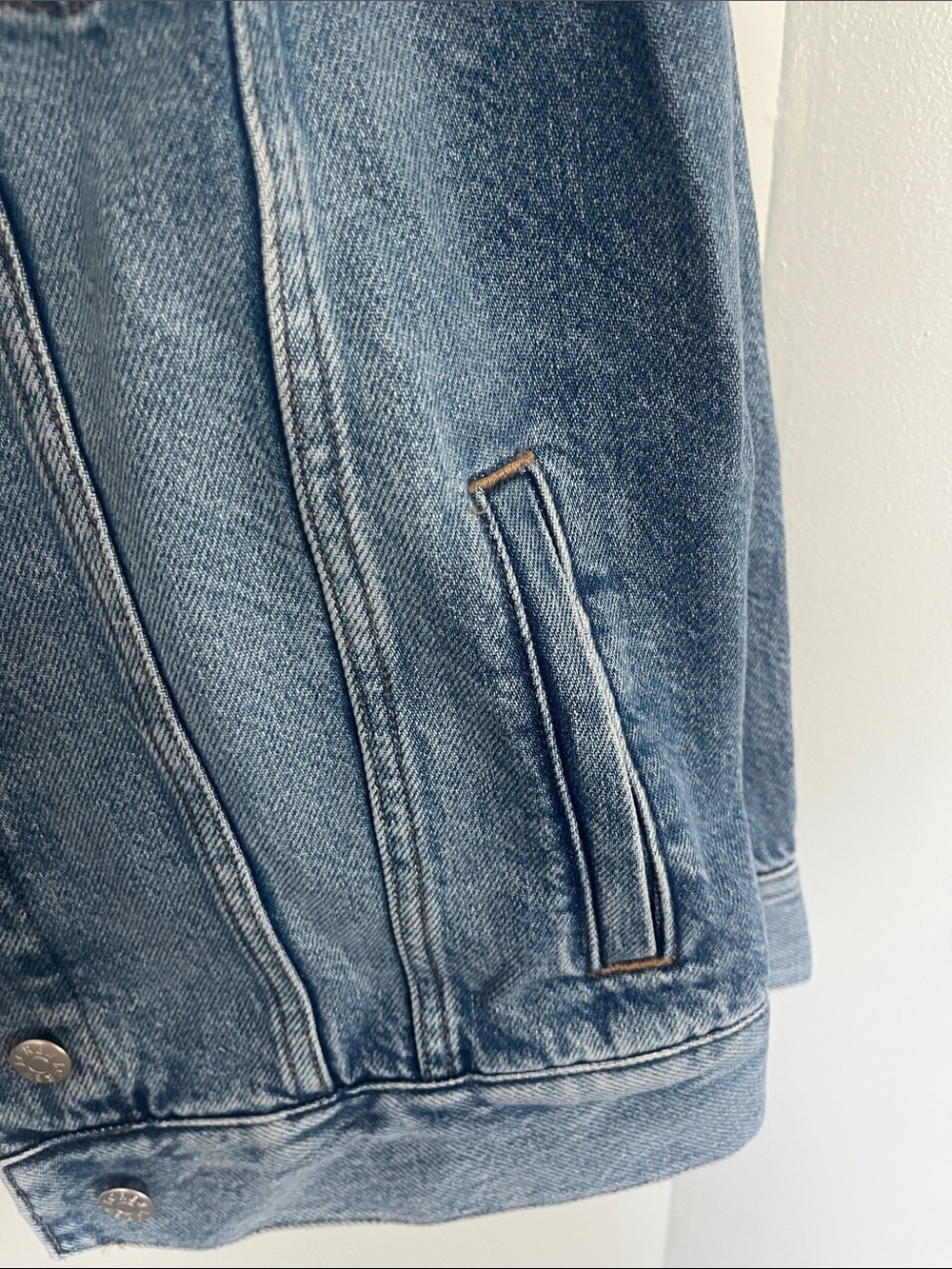 J. Crew Medium Wash Blue Denim Jacket - Picture 7 of 8